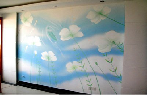 色达画墙绘怎么画好白云的蓬松感？