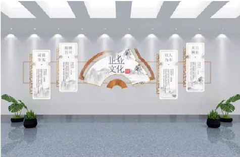 色达企业文化墙设计的核心要素。