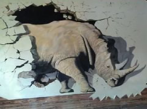 色达在墙绘中，如何绘制3D效果？