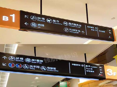 色达如何通过商场标识牌引导客流分布？